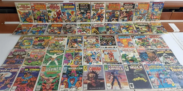 WHAT IF #1-47 FULL RUN LOT 10 1st Jane Foster Spider-Man HI GRADE Avg VF+ 8.5