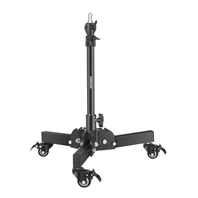 Neewer 2 Pack Heavy Duty Light Stand with Casters, Foldable Tripod Stand