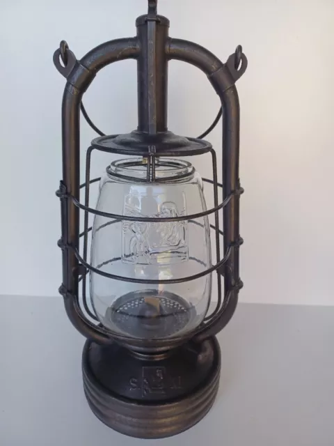 Lampe tempête SM SPHINX oil lamp storm lantern öllampe No Hasag Feuerhand Bat