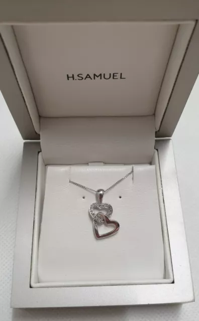 9ct White Gold & Cubic Zirconia Earring & Pendant Set Bridal Headwear and  Jewellery from H.Samuel - hitched.co.uk