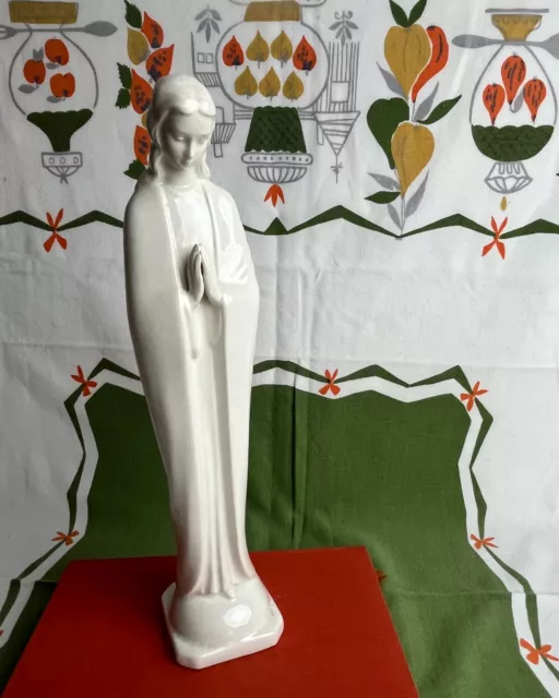 Vtg Hummel Goebel Germany Madonna Statue Porcelain Virgin Mary 11.5 " Crazing