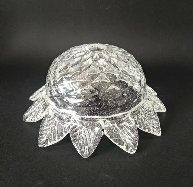 Bobeche Tazza In Cristallo Trasparente Ø14.7cm - Ricambio Per Lampadari - Design Lisa Con Fori Per Pendagli - Foto 11