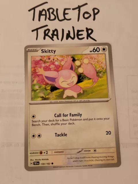 Pokemon TCG - Temporal Forces - Skitty 130/162 - Common