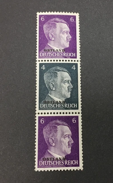 German occupation of Baltikum Lithuania Latvia Ostland 1941 - 3 unused stamps