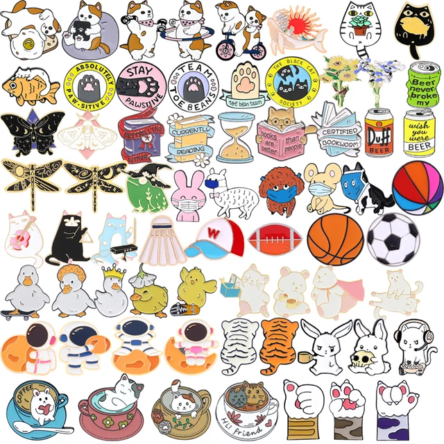 2 Pcs Broches De Chat La Mariée Manquer Dessin Animé Chaton Vêtements