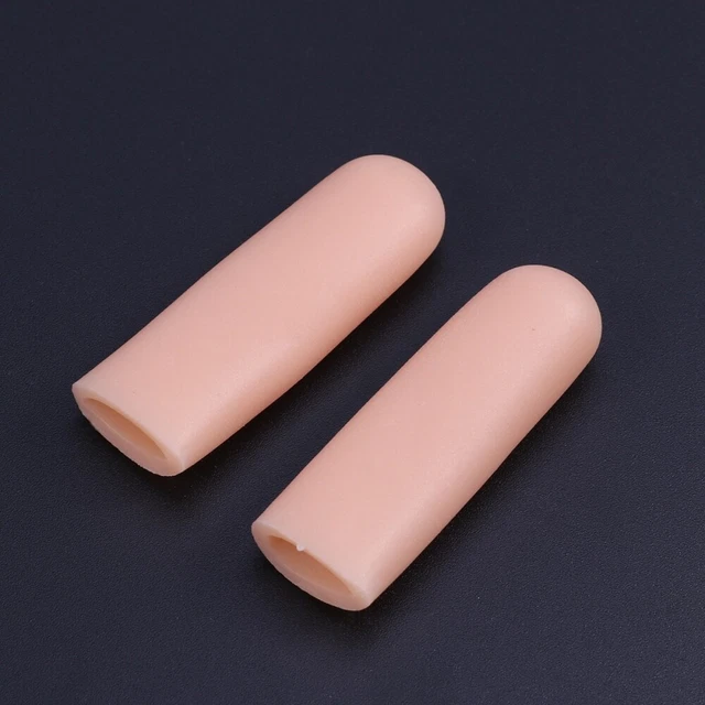 2 PC Manchon De Doigt En Silicone Coque Protection Gel D'orteil