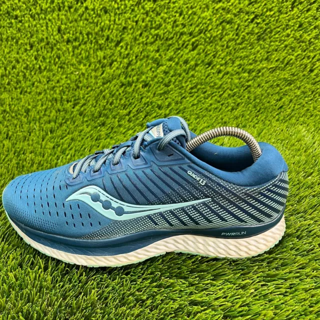 SAUCONY GUIDE 13 Womens Size 10 W Blue Athletic Running Shoes Sneakers ...