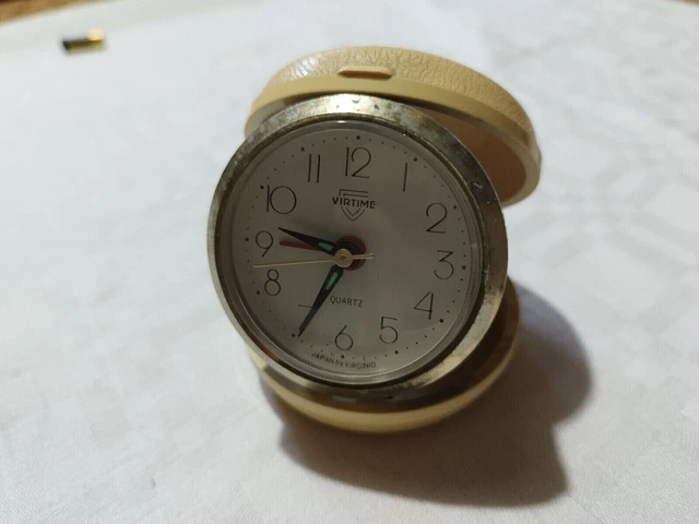 Orologio Virtime Quartz Japan By Virginio Sveglia A Forma Macaron Giallo Panna