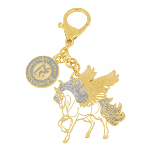 2024 Feng Shui Sky Unicorn With Spirit Essence Amulet Keychain