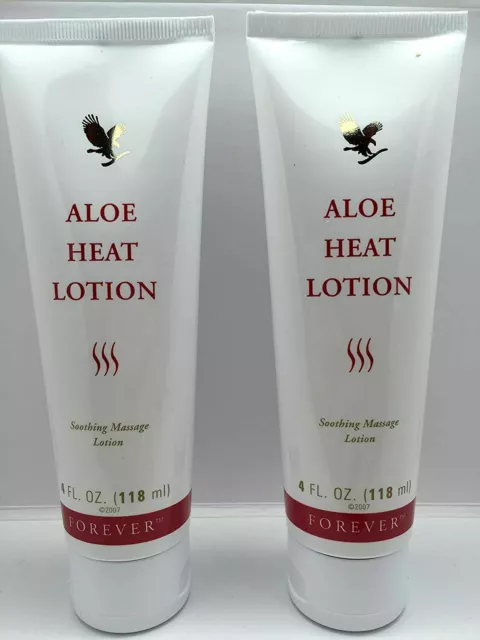 2x Forever Living Aloe Heat Lotion 118ml - 2 Pcs - Best Deal Ship Free !!