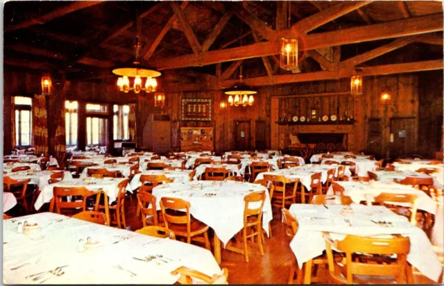 Postcard Starved Rock Lodge State Park Dining Room Illinois A111