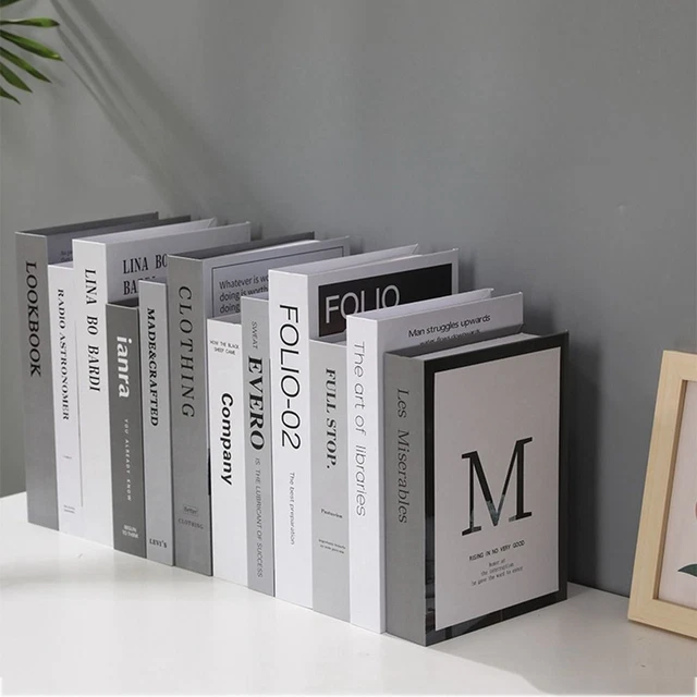 Modern Gefälschtes Buch Faltbar Desktop-Buch-Ornamente  Büro