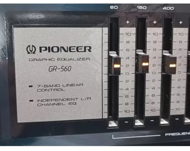 Pioneer GR-560 Graphic Equalizer 7 Band Linear Control 2