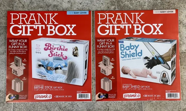 Prank Pack, Baby Shield Prank Gift Box, Wrap Your Real Present in a Funny  Authentic Prank-O Gag Present Box | Novelty Gifting Box for Pranksters