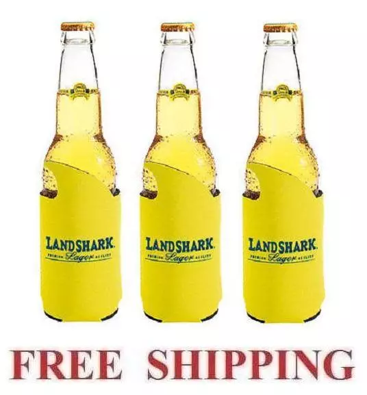 Landshark Lager 3 Beer Bottle Koozie Coolie Huggie Coozie Coolers New