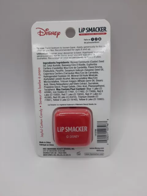 Disney Lip Smackers Minnie Mouse Cube Lip Balm Joyful Cotton Candy Christmas 3