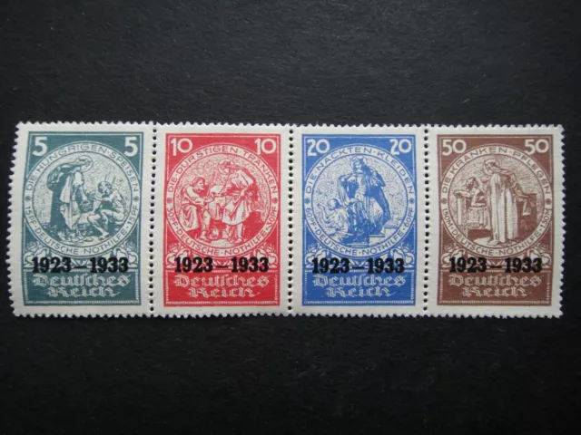 Germany Nazi 1924 1933 Stamps MNH Overprint Sheet Feeding hungry Deutsches Reich