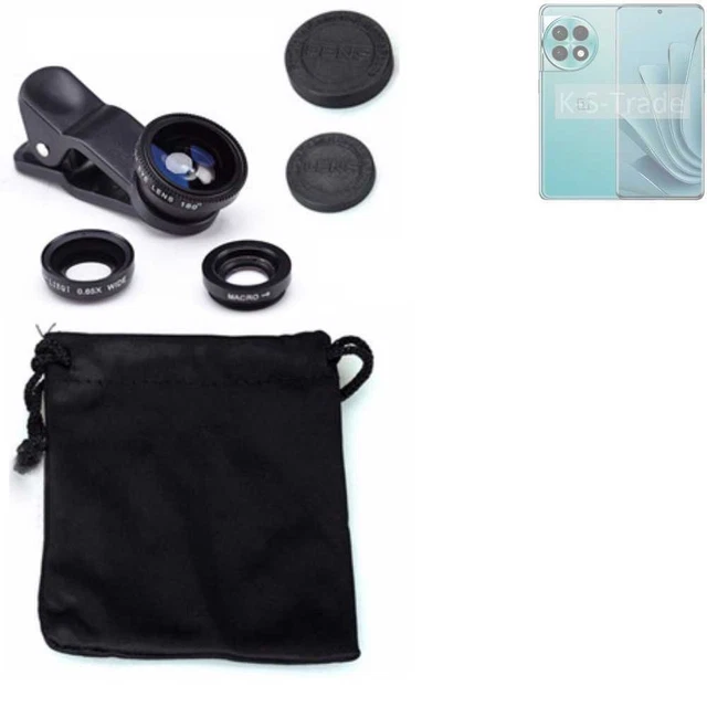 Pour OnePlus Ace 2 Pro Objectifs Smartphone Lentilles fisheye macro grand angle