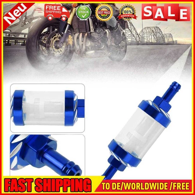 Filtro gas olio combustibile lega CNC 8 mm per ATV Dirt Pit Bike motocross