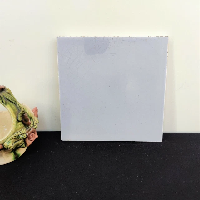 1940s Vintage Slate Light Blue Architecture Furniture Tile H R Johnson Ltd Eng