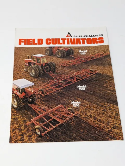 Vintage Allis-Chalmers Field Cultivators 1200 1300 1350 Brochure