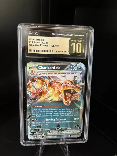 CGC 10 Poppy 220/197 SR Obsidian Flames OBF ENG Pokemon Card