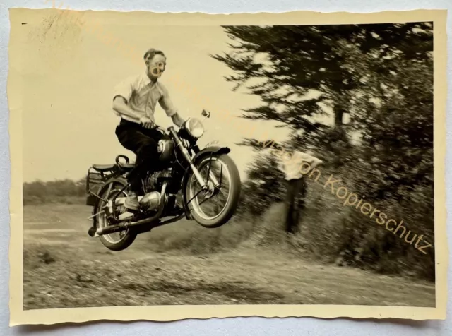 orig. Foto Motorrad Oldtimer 1955