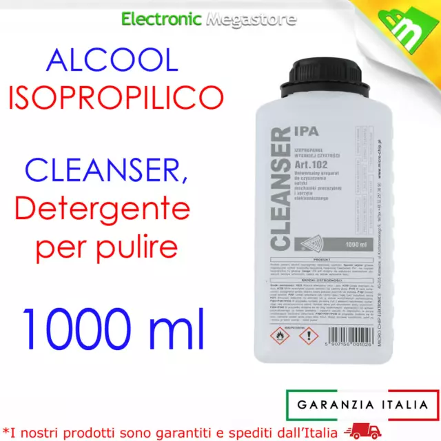 Alcool isopropilico 1L miscelat detergente disinfettante pulizia pc