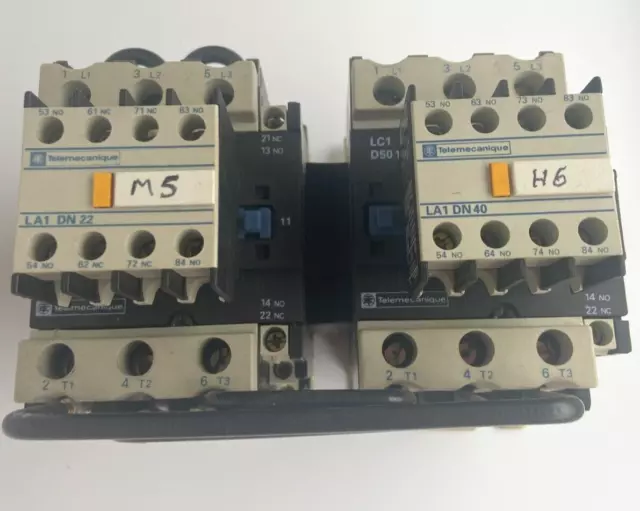 Telemecanique LA1 DN22 Aux Contactor + LA1 DN40 Aux Contactor - used 2