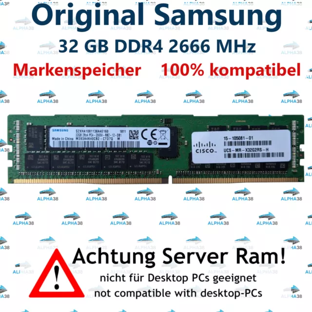 32 GB RDIMM ECC DDR4-2666 Lenovo ThinkSystem ST550 ST558 RAM server