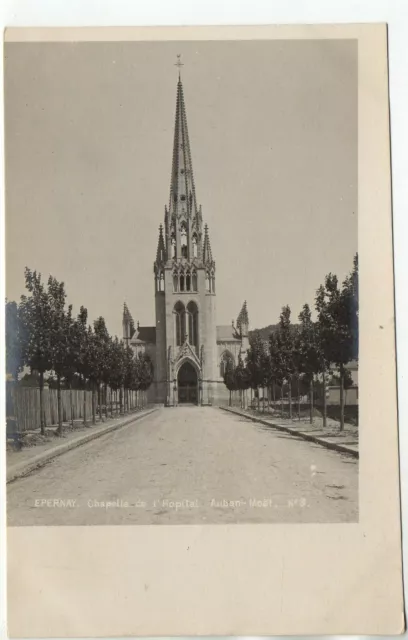 EPERNAY - Marne - CPA 51 - Carte Photo P. Aubry chapelle de l' Hopital