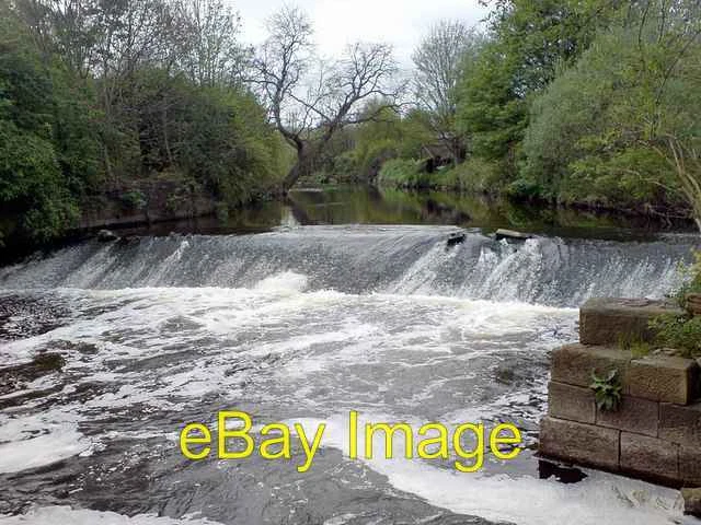 Photo 6x4 Weir on River Aire by St Ann's Mills Kirkstall St Ann&#039;s Mi c2007