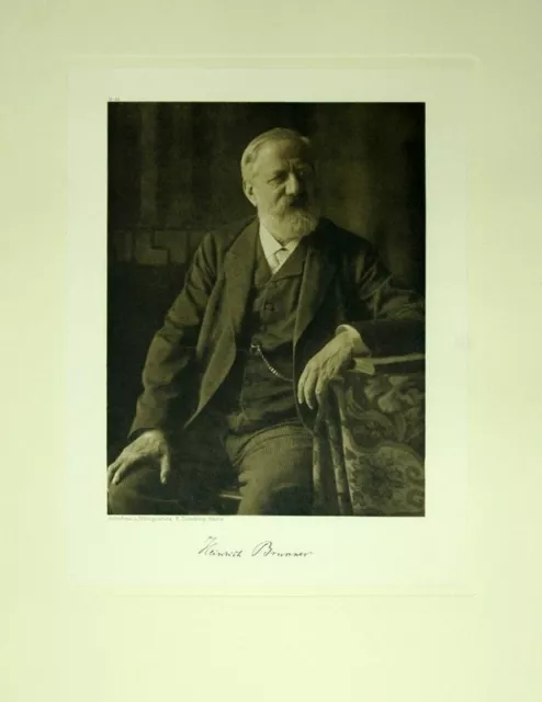 Heinrich Brunner (1840-1915) Photogravüre von Rudolph Dührkoop 1906