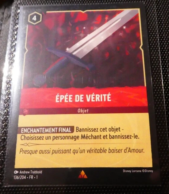 LORCANA CHAPITRE 1 Disney France Card Game Carte 136/204 FR Francais