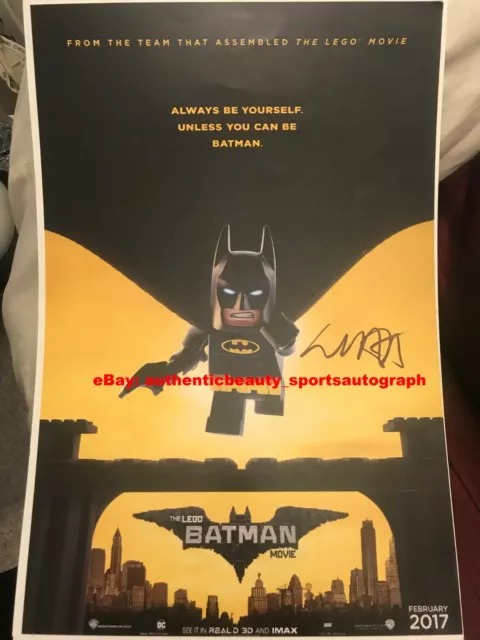 LEGO BATMAN MOVIE Cast(x6) Authentic Hand-Signed Will Arnett