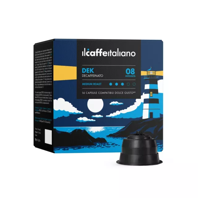 Capsule Dolce Gusto compatibili 96 pz - Decaffeinato - Il caffè italiano