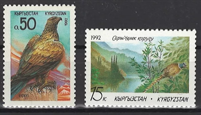 Kirgisien, 1992, postfr., Vögel