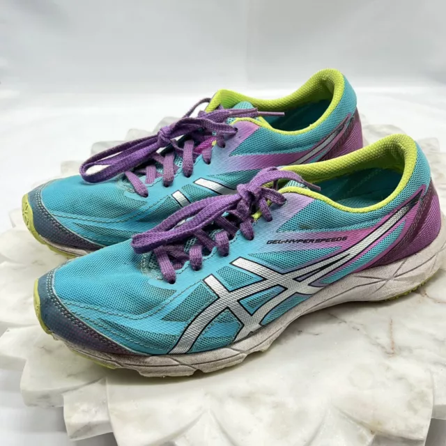 Asics Womens Gel Hyper Speed 6 Sz 9 Blue Running Gym Sneakers Athletic Shoes