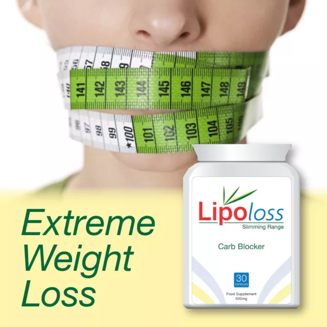 Lipoloss Carb Blocker Pill Tablets Size 0 Get Skinny Fast Car Binder Lose Fat