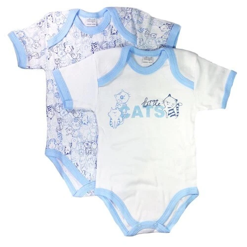 (2pack) Body 100% Coton Léger Manches Courtes ELLEPI (Fantaisie Variable)