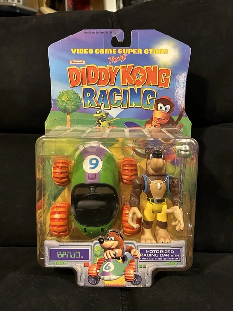 BANJO DIDDY KONG Racing Nintendo 64 N64 Toy Biz 1999 Video Game