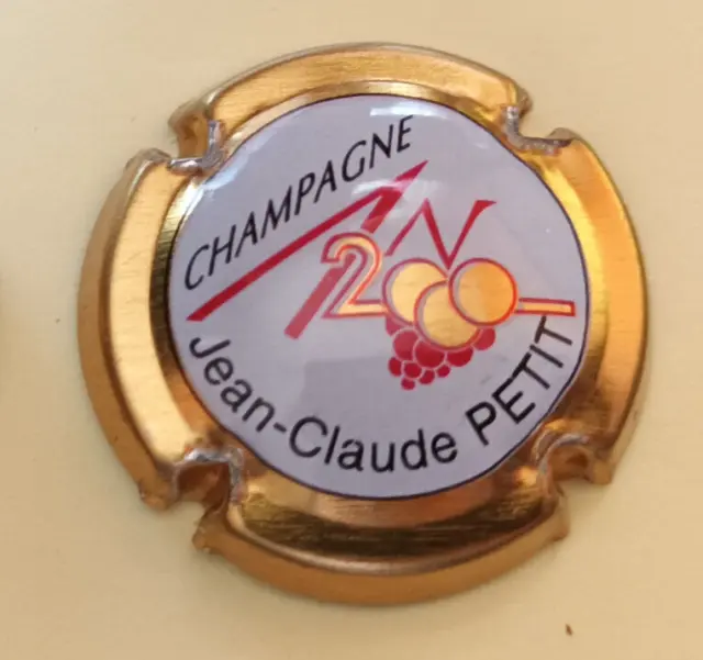 capsule de champagne AN 2000 JC PETIT  sur 617 contour  or
