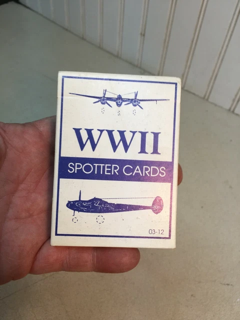 AIRCRAFT RECOGNITION WW2 AIR PLANE SPOTTER PLAYING CARDS Graphic ...