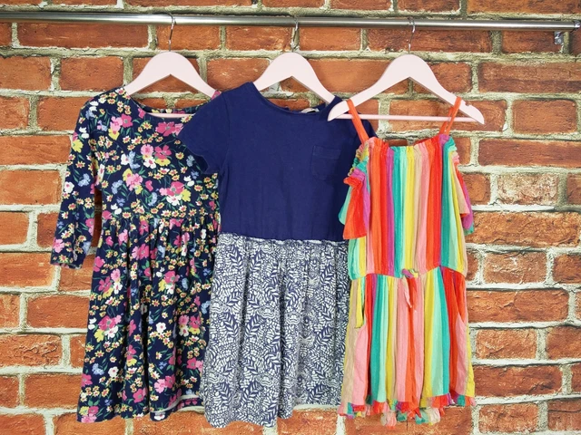 Girls Bundle Age 5-6 Years Fat Face Jopules Next Dress Playsuit Kids Set 116Cm