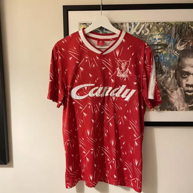 Liverpool FC - Retro 1988-89 Adult Candy 3rd Shirt - White