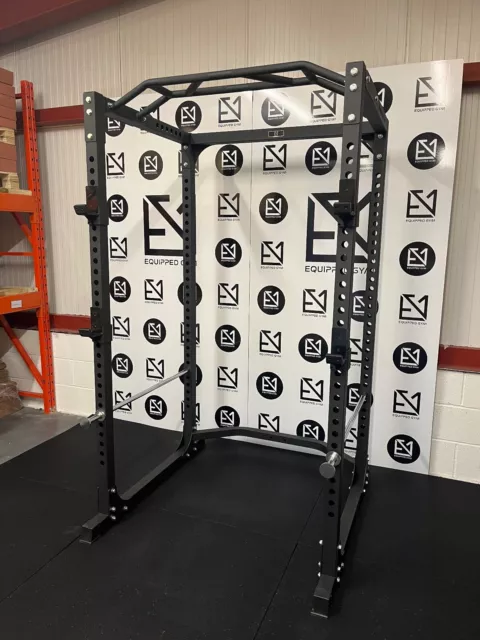 Commercial Barbell Squat Rack Pull Up Bar Power Rack Weight Lifting Cage