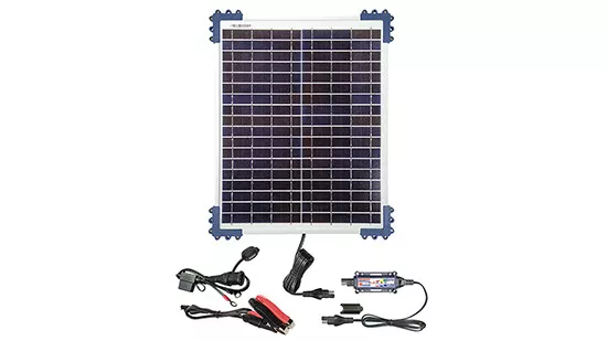 OPTIMATE Solar DUO Ladegerät 20 Watt für Blei/GEL/AGM/LFP, 398-184