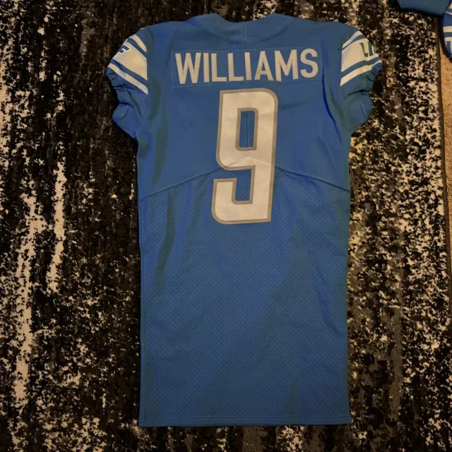 2022 detroit lions #9 Williams game issued nfl football jersey