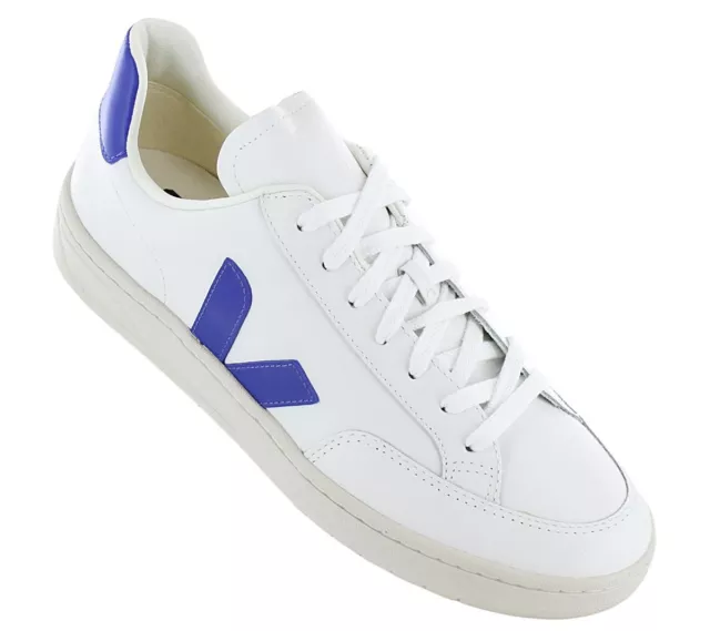 Veja V-12 Leather Hommes Sneaker Cuir Blanc XD0203104B Bio Loisir Chaussures Neu 2