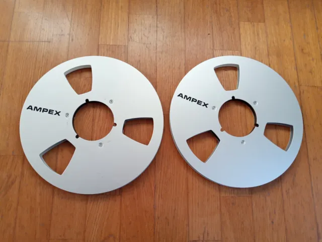 Original vintage aluminium tape reel 1/4" AMPEX 10.5" 26cm